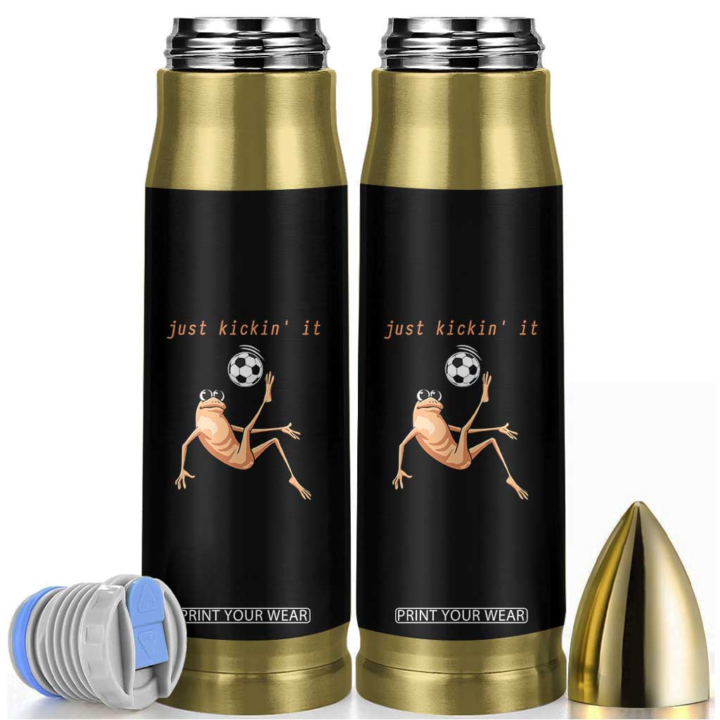 Funny Marcus The Worm Soccer Lover Bullet Tumbler Just Kickin It TS12 Black Print Your Wear