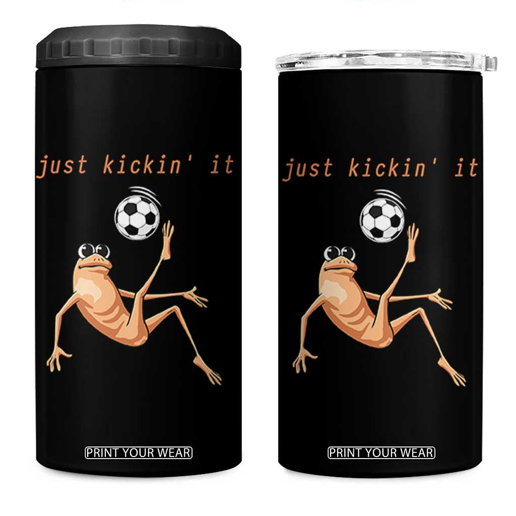 Funny Marcus The Worm Soccer Lover 4 in 1 Can Cooler Tumbler Just Kickin It TS12 One Size: 16 oz Black Print Your Wear