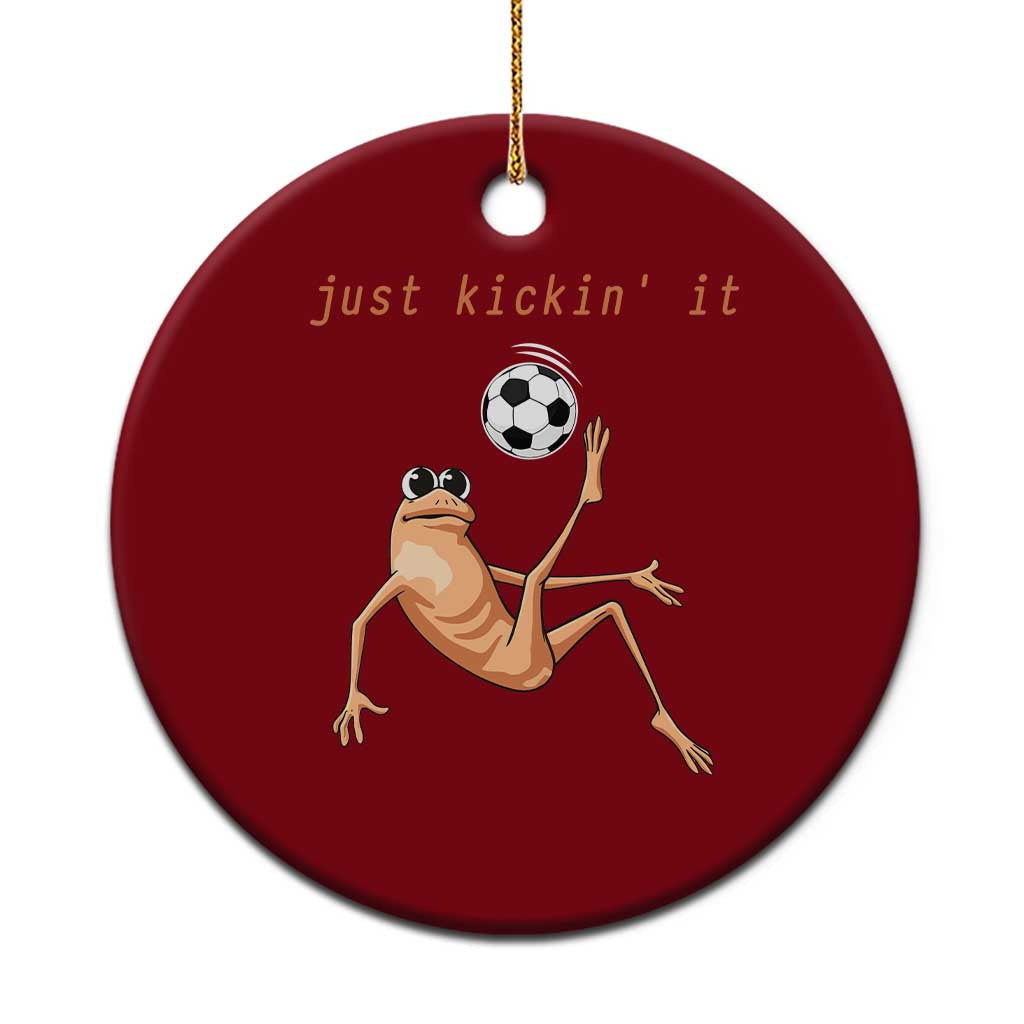 Funny Marcus The Worm Soccer Lover Ceramic Ornament Just Kickin It TS12 1pc Red Print Your Wear