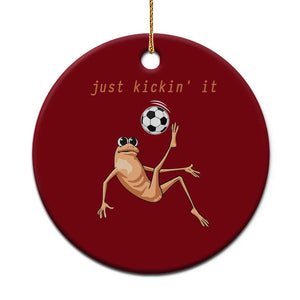 Funny Marcus The Worm Soccer Lover Ceramic Ornament Just Kickin It TS12 1pc Red Print Your Wear