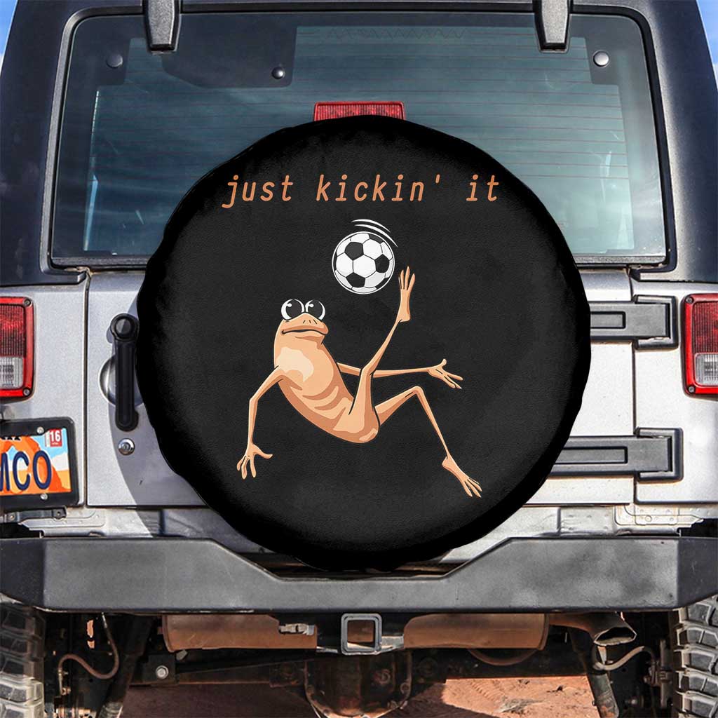 Funny Marcus The Worm Soccer Lover Spare Tire Cover Just Kickin It TS12 No hole Black Print Your Wear