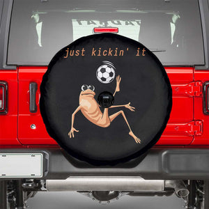Funny Marcus The Worm Soccer Lover Spare Tire Cover Just Kickin It TS12 Black Print Your Wear