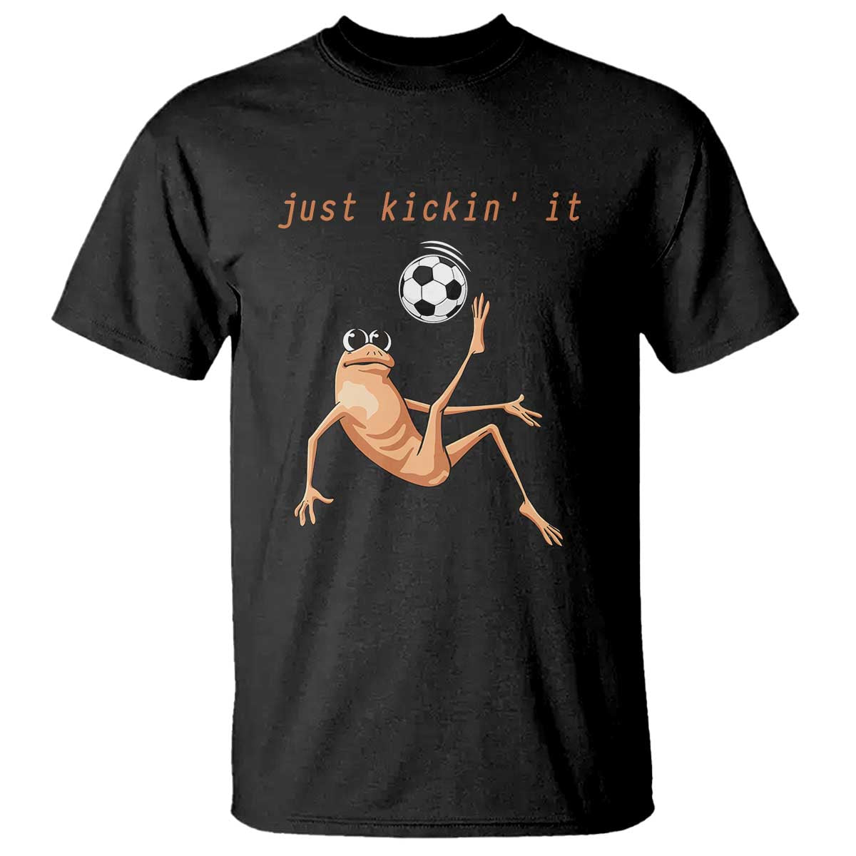 Funny Marcus The Worm Soccer Lover T Shirt Just Kickin It TS12 Black Print Your Wear