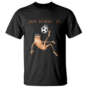 Funny Marcus The Worm Soccer Lover T Shirt Just Kickin It TS12 Black Print Your Wear