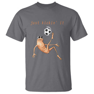 Funny Marcus The Worm Soccer Lover T Shirt Just Kickin It TS12 Charcoal Print Your Wear