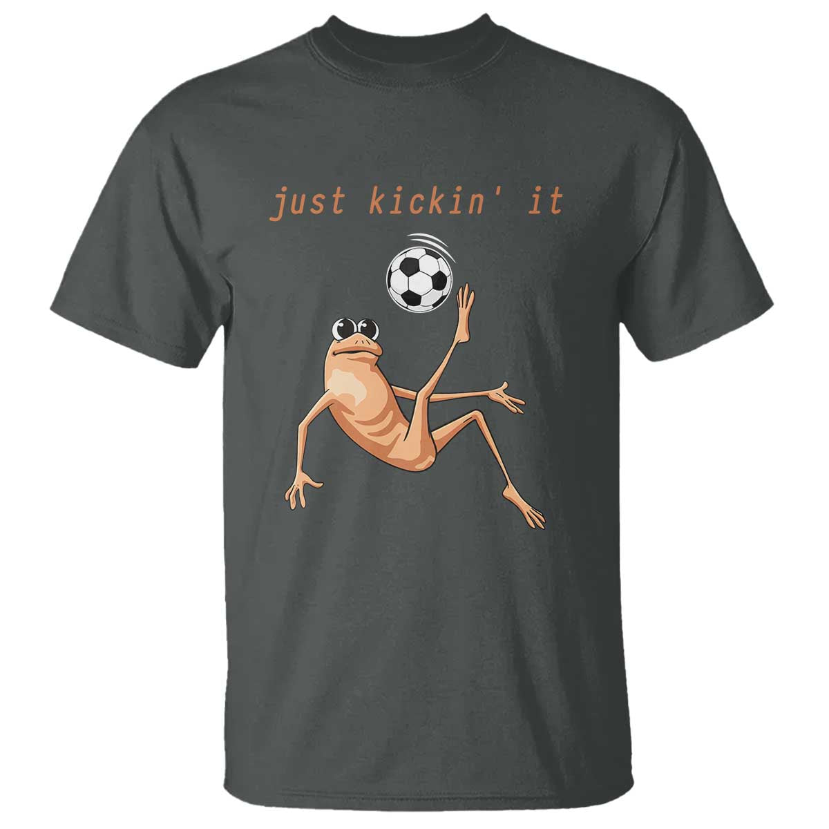 Funny Marcus The Worm Soccer Lover T Shirt Just Kickin It TS12 Dark Heather Print Your Wear