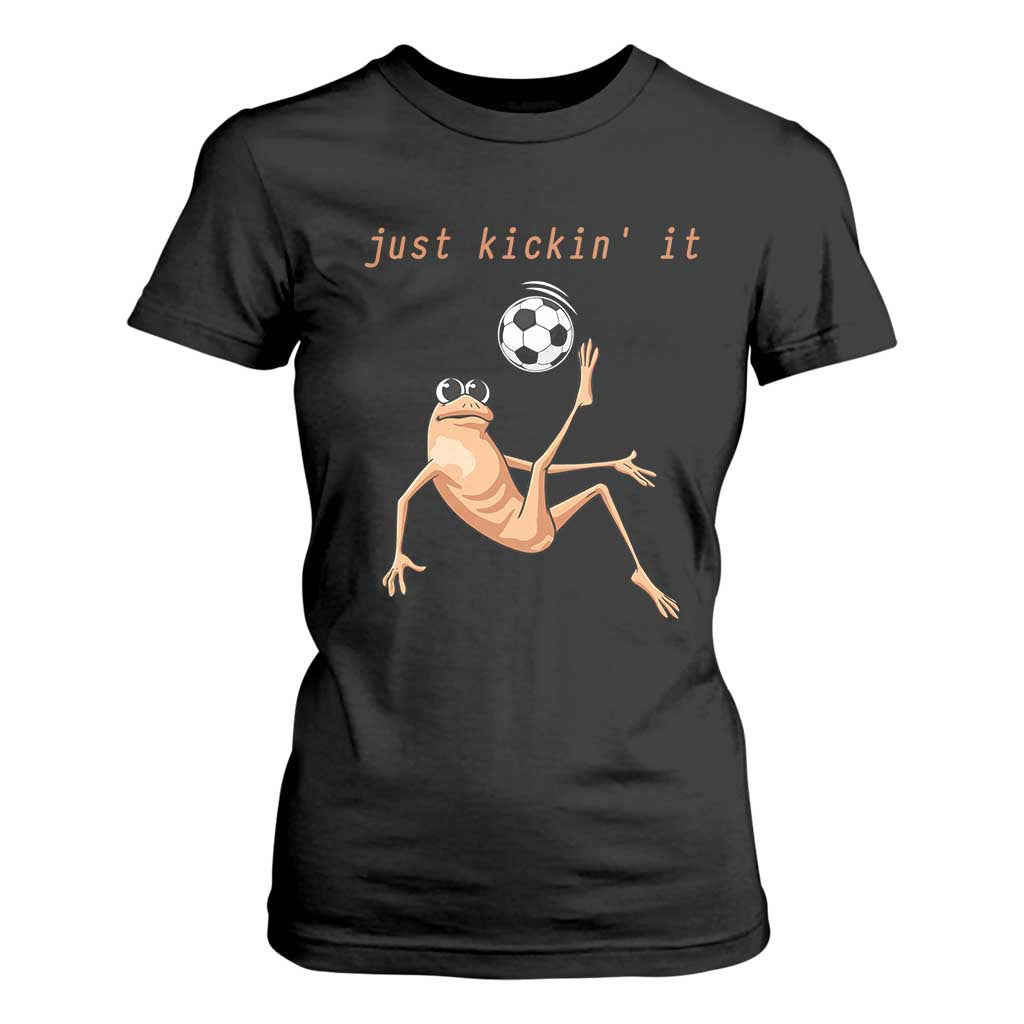 Funny Marcus The Worm Soccer Lover T Shirt For Women Just Kickin It TS12 Black Print Your Wear