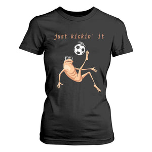 Funny Marcus The Worm Soccer Lover T Shirt For Women Just Kickin It TS12 Black Print Your Wear