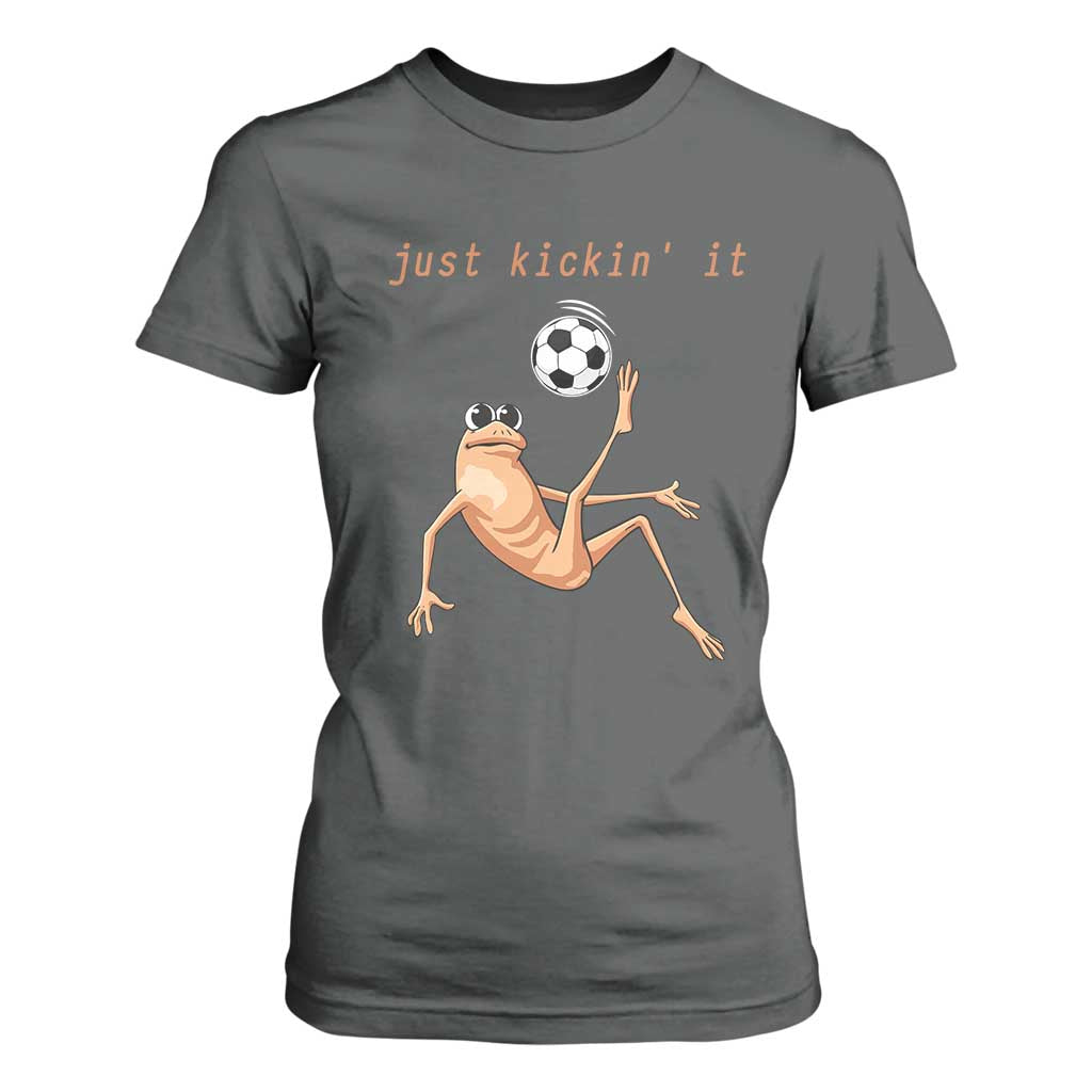 Funny Marcus The Worm Soccer Lover T Shirt For Women Just Kickin It TS12 Dark Heather Print Your Wear