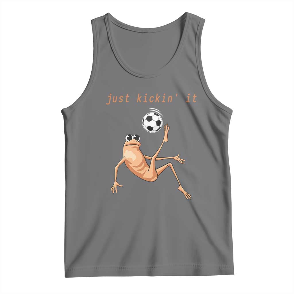 Funny Marcus The Worm Soccer Lover Tank Top Just Kickin It TS12 Black Heather Print Your Wear