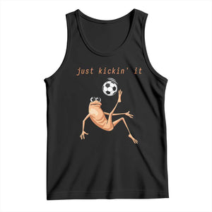 Funny Marcus The Worm Soccer Lover Tank Top Just Kickin It TS12 Black Print Your Wear