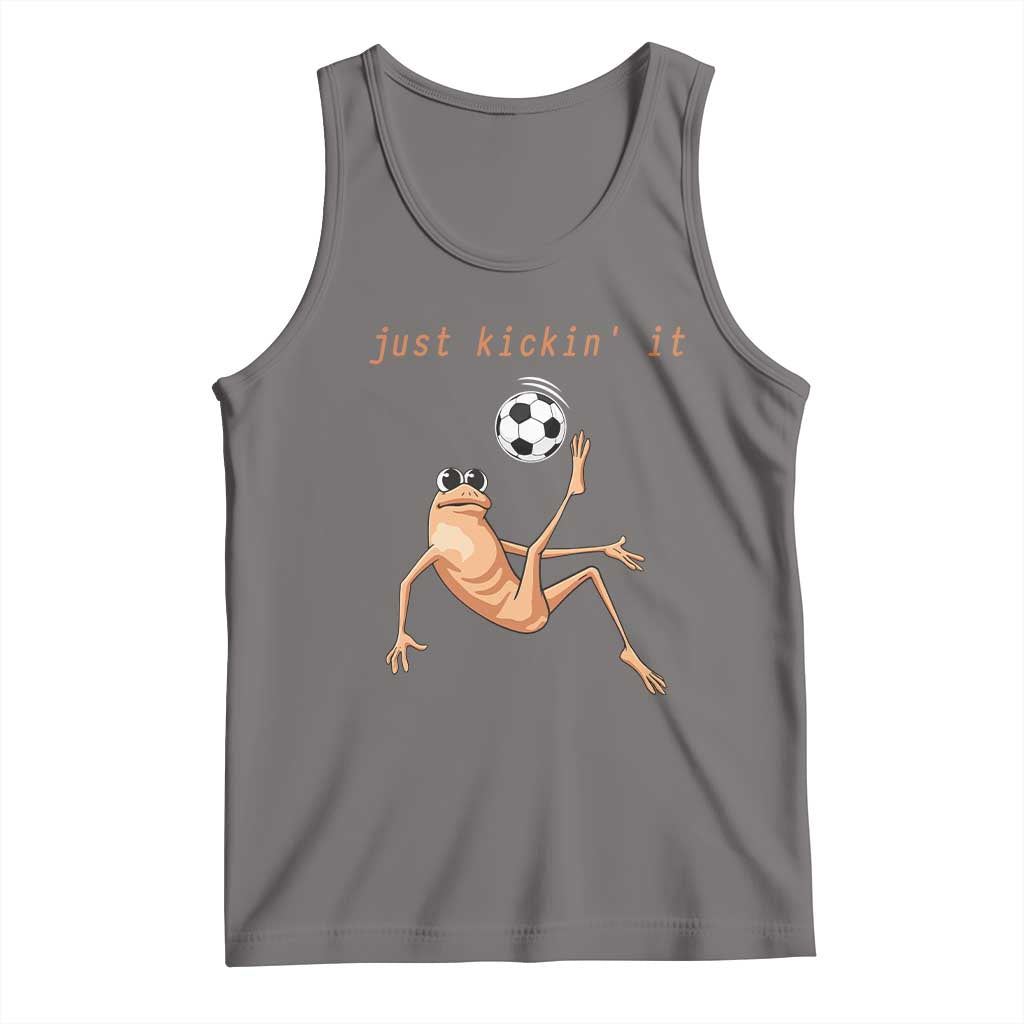 Funny Marcus The Worm Soccer Lover Tank Top Just Kickin It TS12 Deep Heather Print Your Wear