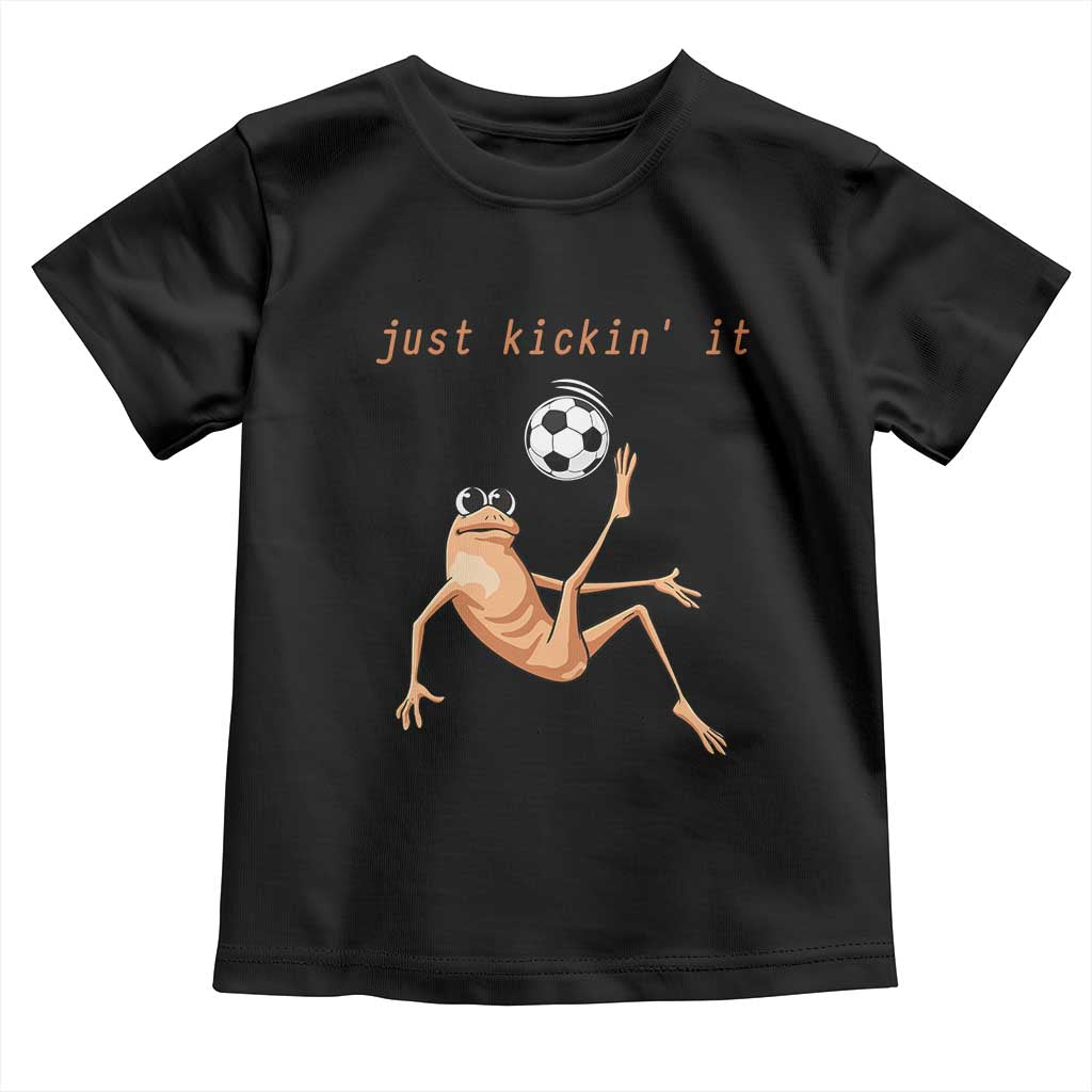 Funny Marcus The Worm Soccer Lover Toddler T Shirt Just Kickin It TS12 Black Print Your Wear