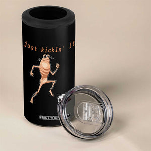 Just Kickin It 4 in 1 Can Cooler Tumbler Funny Marcus The Worm Soccer Meme TS12 Print Your Wear