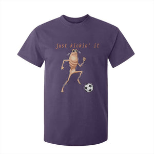 Just Kickin It T Shirt For Kid Funny Marcus The Worm Soccer Meme TS12 Purple Print Your Wear