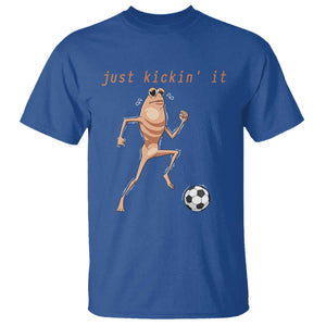 Just Kickin It T Shirt Funny Marcus The Worm Soccer Meme TS12 Royal Blue Print Your Wear