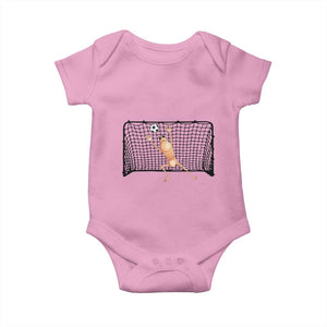 Funny Marcus The Worm Soccer Goalkeeper Gift Baby Onesie TS12 Light Pink Print Your Wear