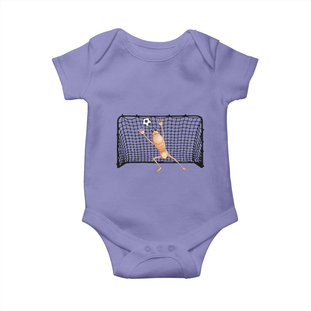 Funny Marcus The Worm Soccer Goalkeeper Gift Baby Onesie TS12 Violet Print Your Wear