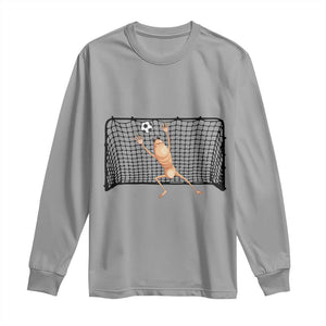 Funny Marcus The Worm Soccer Goalkeeper Gift Long Sleeve Shirt TS12 Sport Gray Print Your Wear