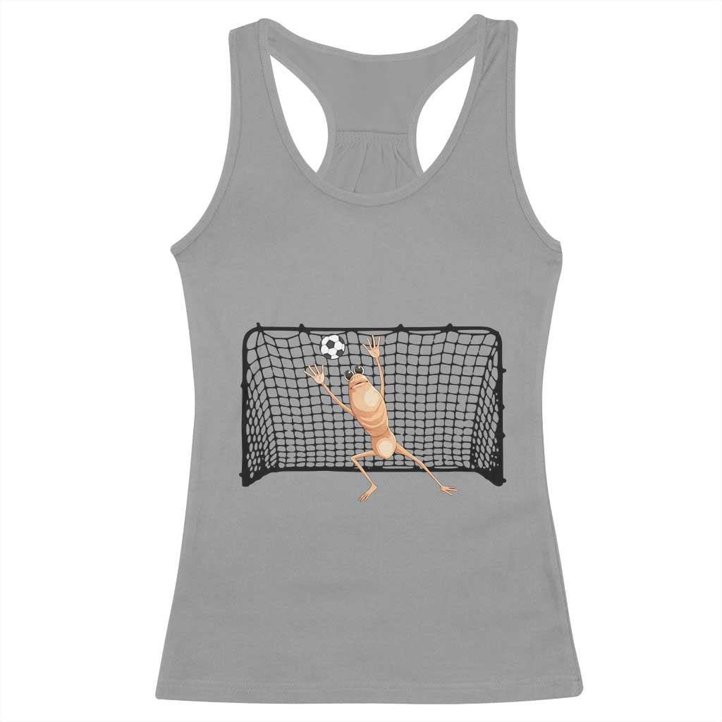 Funny Marcus The Worm Soccer Goalkeeper Gift Racerback Tank Top TS12 Sport Gray Print Your Wear