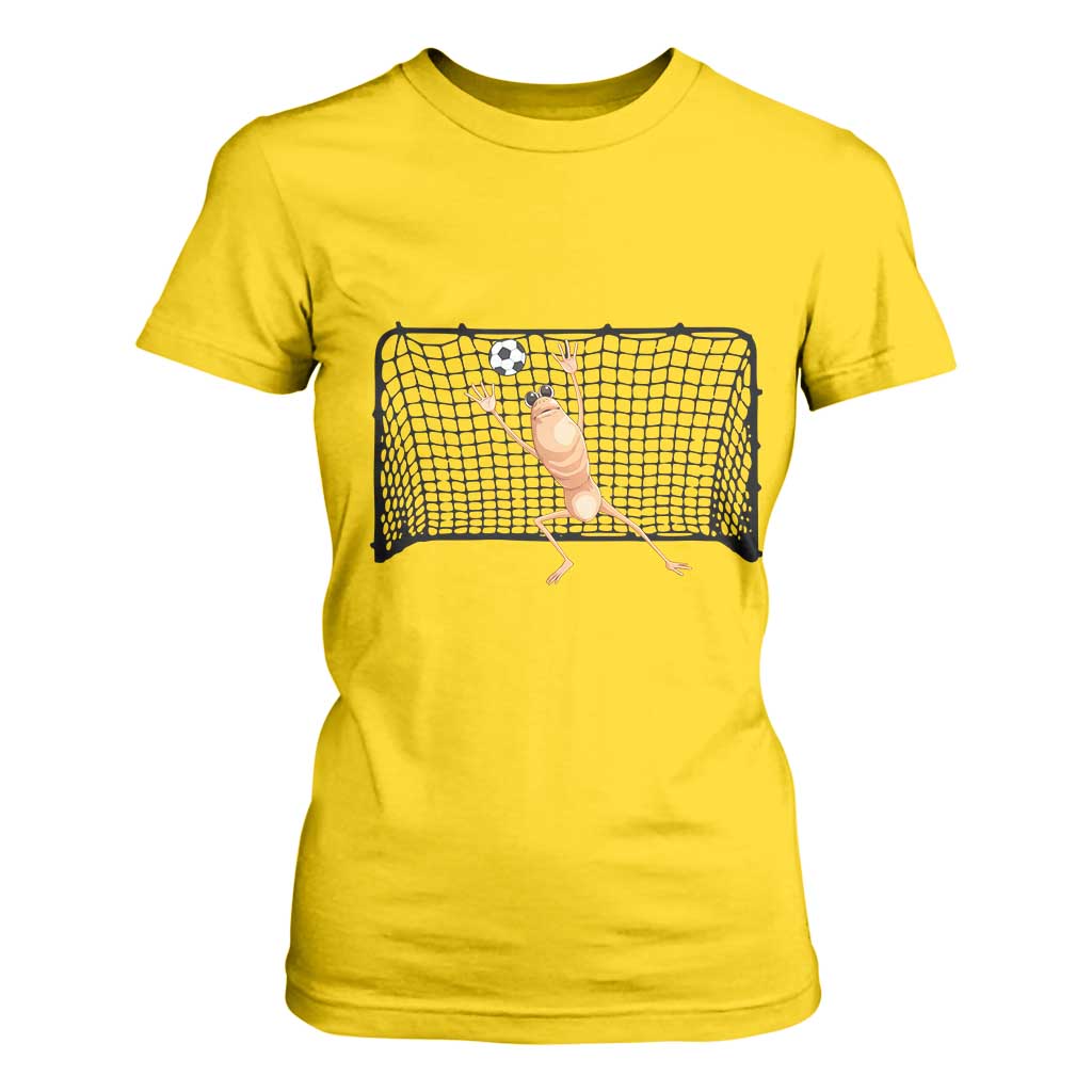 Funny Marcus The Worm Soccer Goalkeeper Gift T Shirt For Women TS12 Daisy Print Your Wear