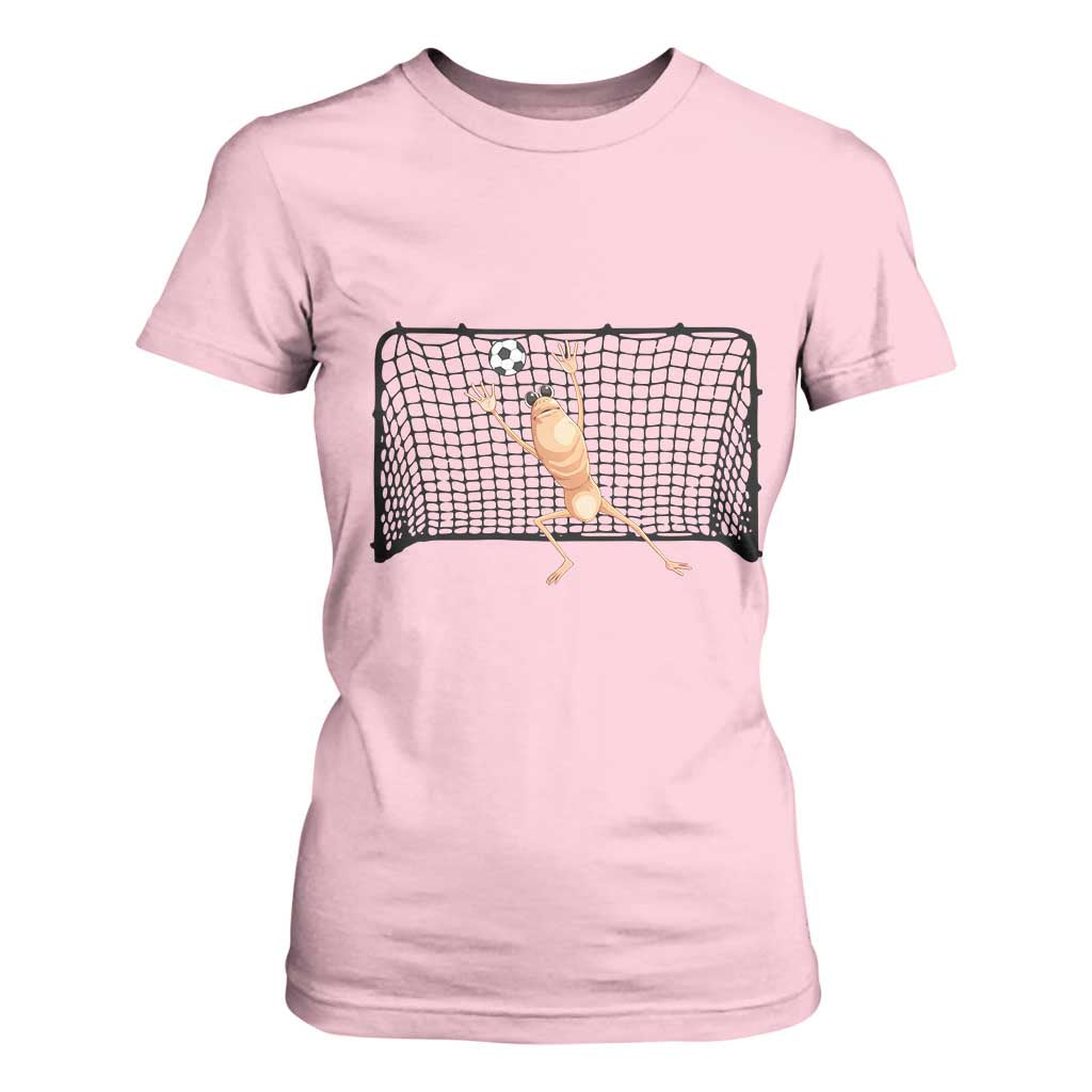 Funny Marcus The Worm Soccer Goalkeeper Gift T Shirt For Women TS12 Light Pink Print Your Wear
