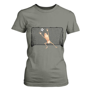 Funny Marcus The Worm Soccer Goalkeeper Gift T Shirt For Women TS12 Military Green Print Your Wear