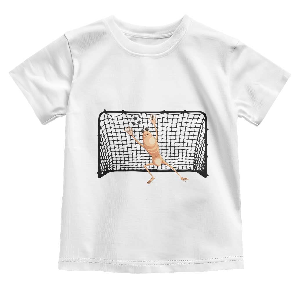 Funny Marcus The Worm Soccer Goalkeeper Gift Toddler T Shirt TS12 White Print Your Wear