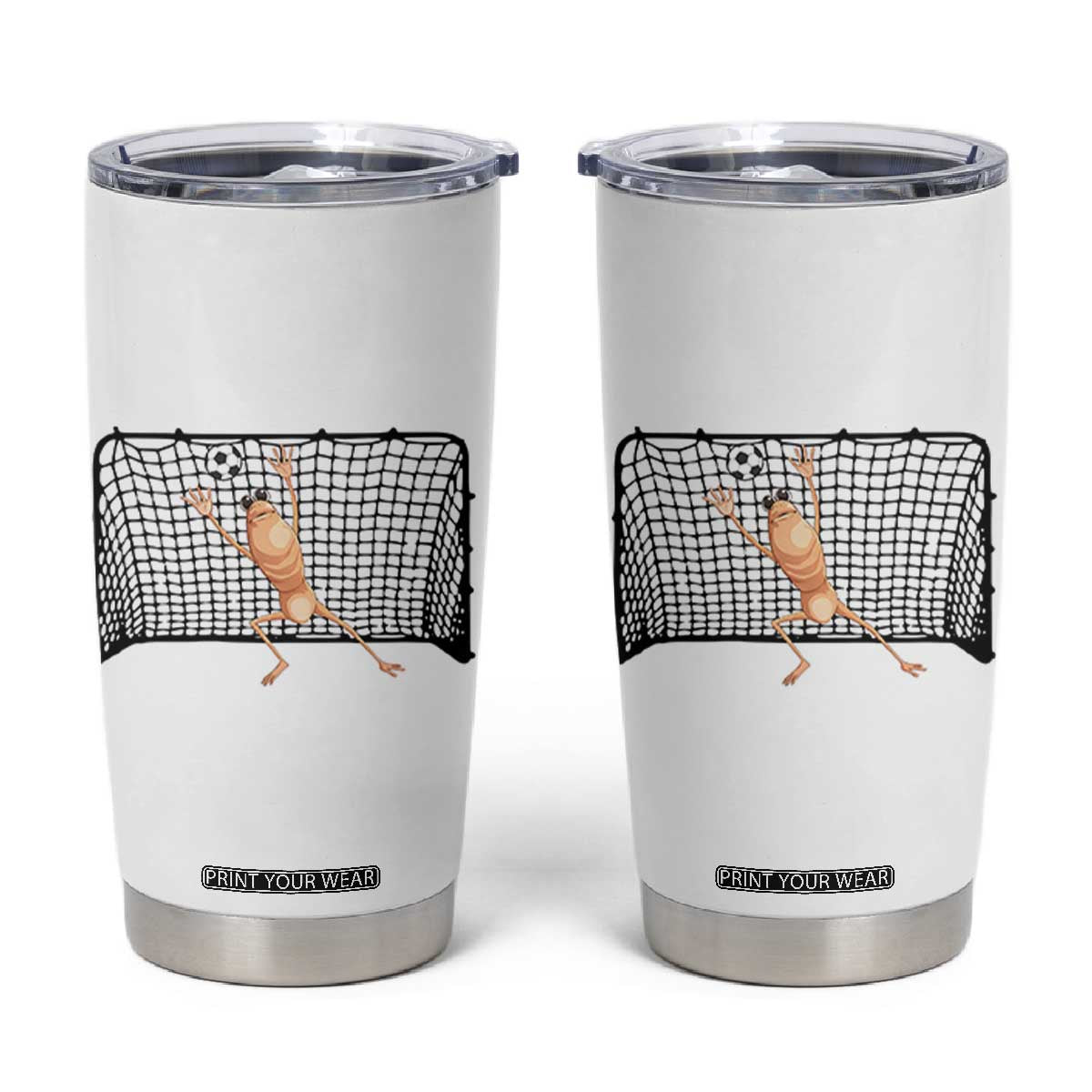 Funny Marcus The Worm Soccer Goalkeeper Gift Tumbler Cup TS12 White Print Your Wear