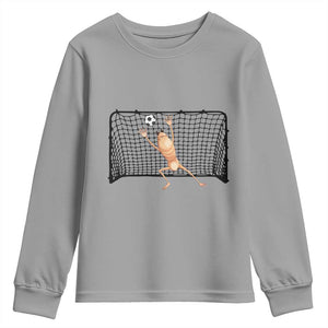 Funny Marcus The Worm Soccer Goalkeeper Gift Youth Sweatshirt TS12 Sport Gray Print Your Wear