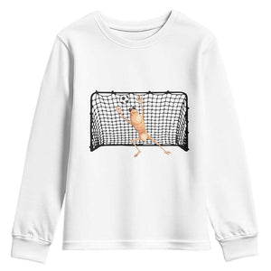 Funny Marcus The Worm Soccer Goalkeeper Gift Youth Sweatshirt TS12 White Print Your Wear