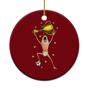 Funny Marcus The Worm Soccer Champion Ceramic Ornament Soccer Lover TS12 1pc Red Print Your Wear