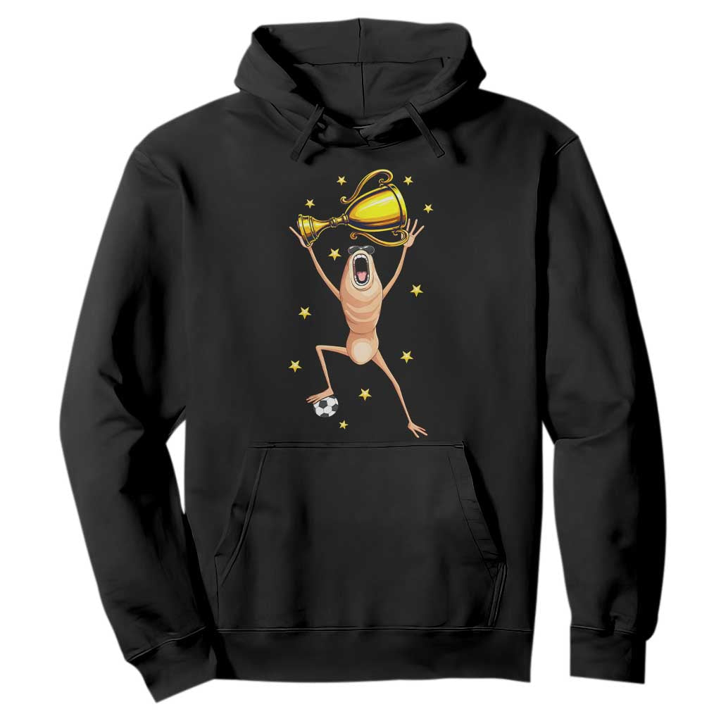 Funny Marcus The Worm Soccer Champion Hoodie Soccer Lover TS12 Black Print Your Wear
