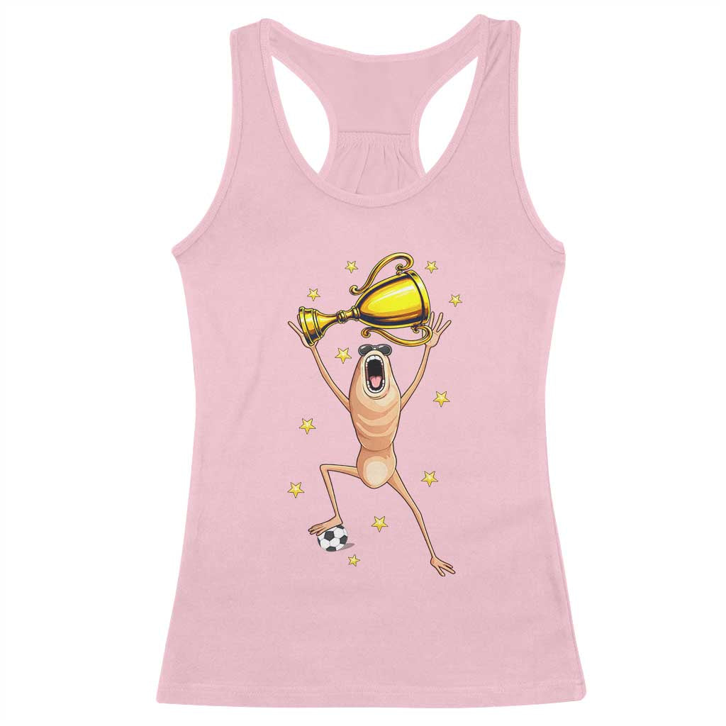 Funny Marcus The Worm Soccer Champion Racerback Tank Top Soccer Lover TS12 Light Pink Print Your Wear