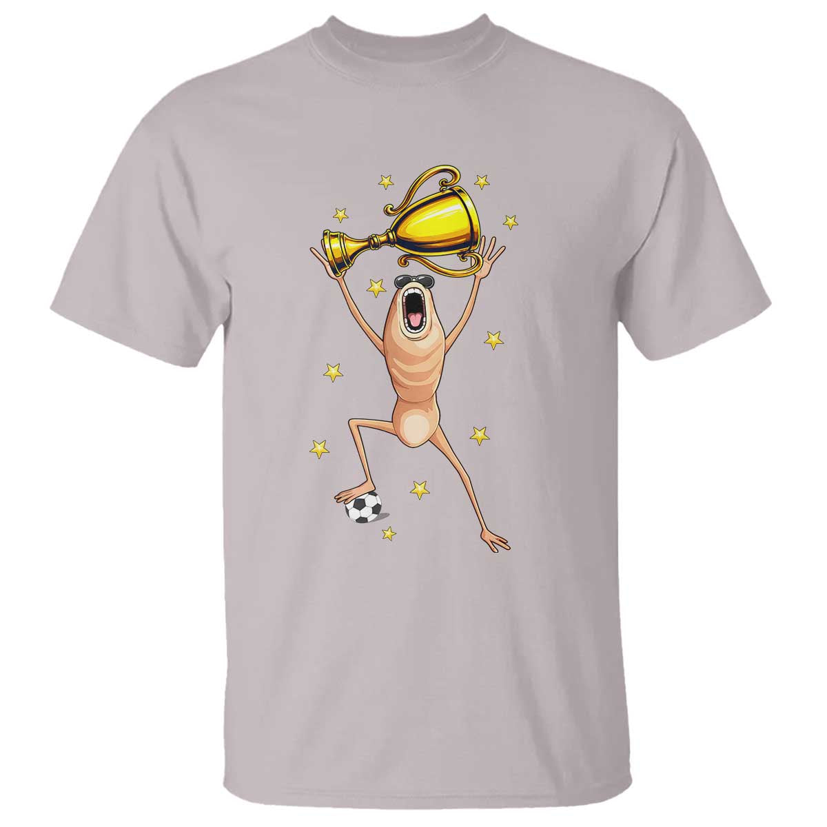 Funny Marcus The Worm Soccer Champion T Shirt Soccer Lover TS12 Ice Gray Print Your Wear