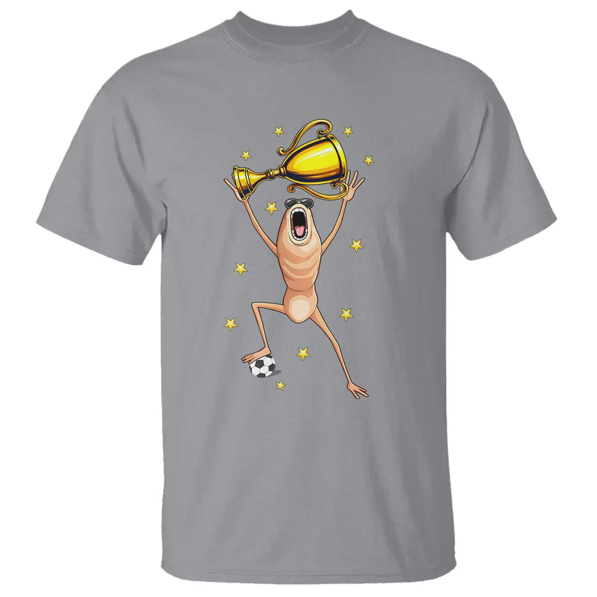 Funny Marcus The Worm Soccer Champion T Shirt Soccer Lover TS12 Sport Gray Print Your Wear