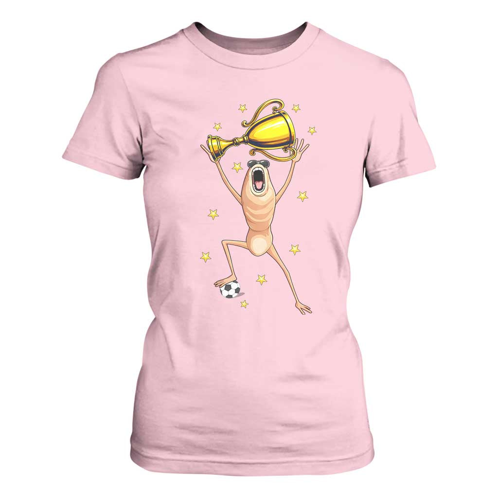 Funny Marcus The Worm Soccer Champion T Shirt For Women Soccer Lover TS12 Light Pink Print Your Wear