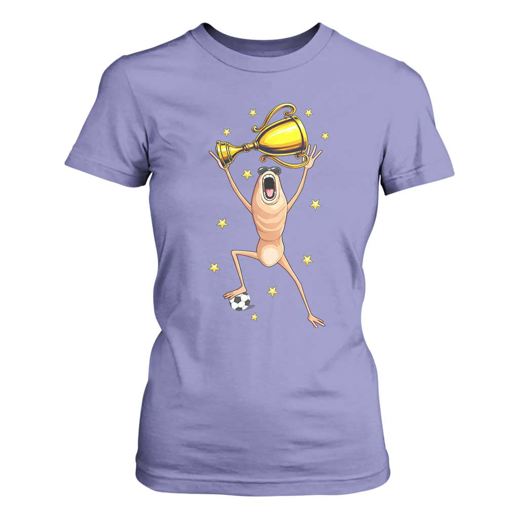Funny Marcus The Worm Soccer Champion T Shirt For Women Soccer Lover TS12 Violet Print Your Wear