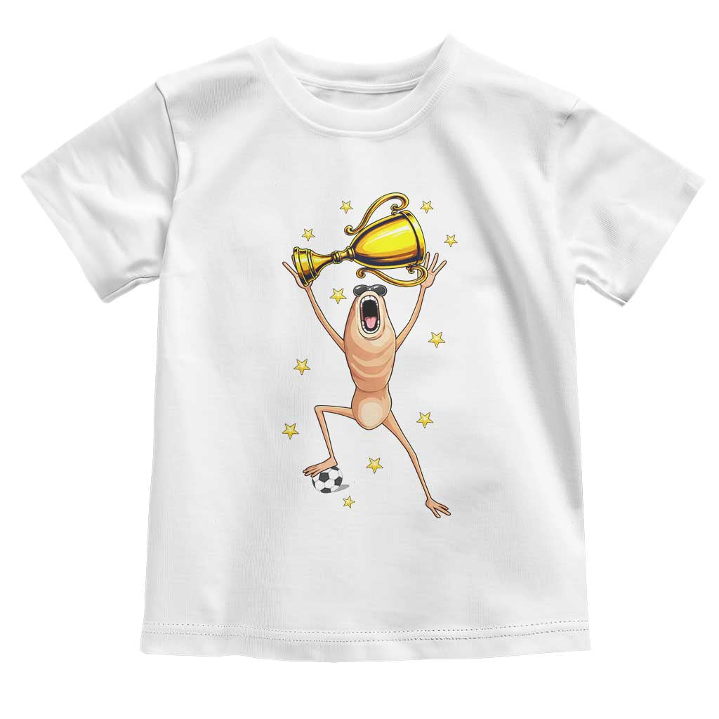 Funny Marcus The Worm Soccer Champion Toddler T Shirt Soccer Lover TS12 White Print Your Wear