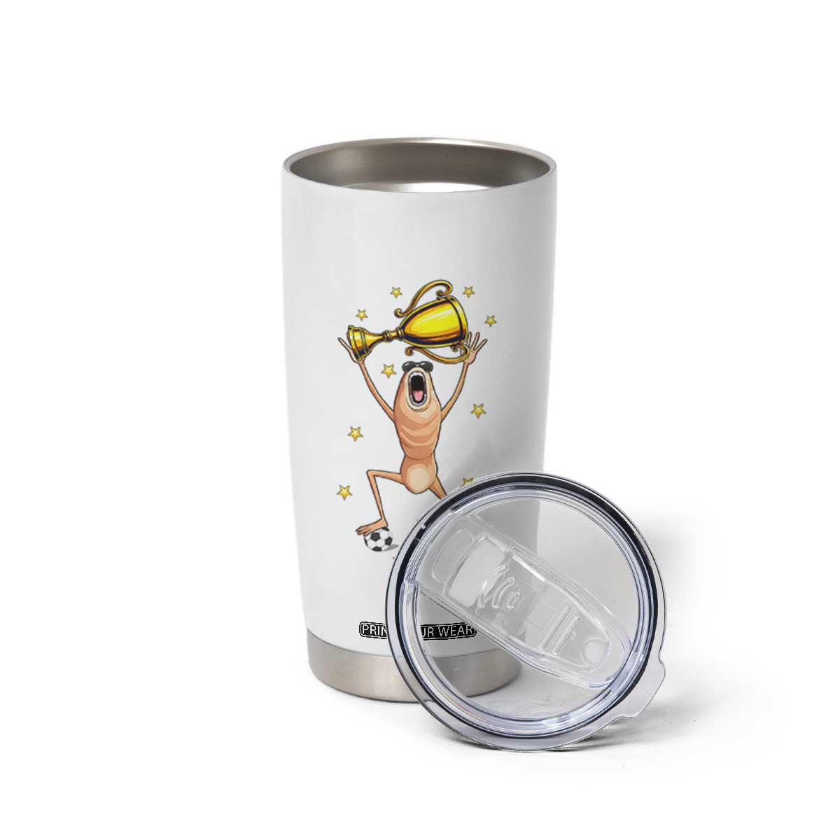 Funny Marcus The Worm Soccer Champion Tumbler Cup Soccer Lover TS12 Print Your Wear