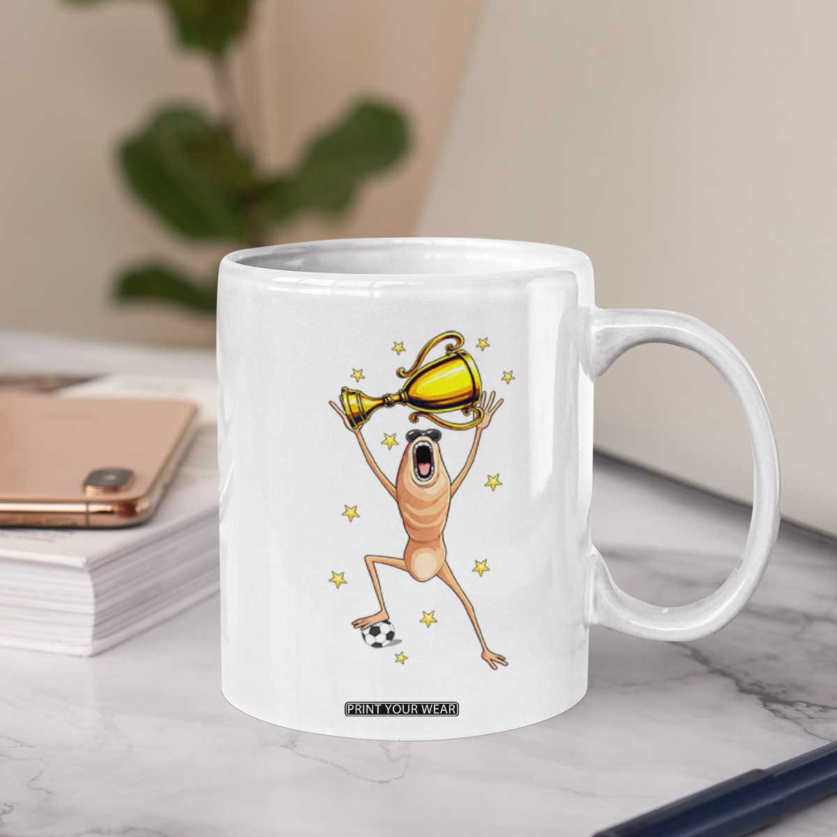 Funny Marcus The Worm Soccer Champion Coffee Mug Soccer Lover TS12 Print Your Wear