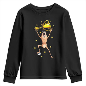 Funny Marcus The Worm Soccer Champion Youth Sweatshirt Soccer Lover TS12 Black Print Your Wear
