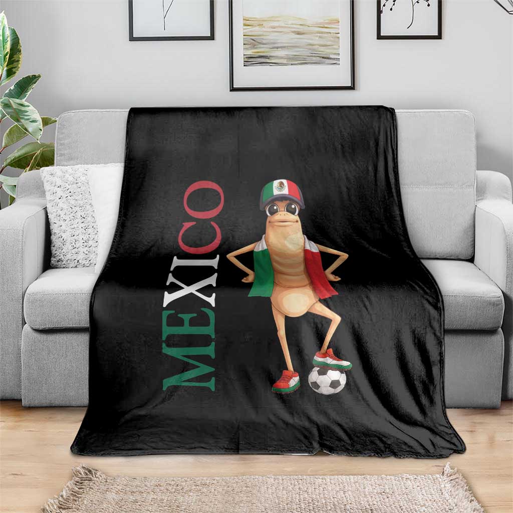 Mexico Soccer Fan Marcus The Worm Throw Blanket Country Football Gift TS12 Print Your Wear