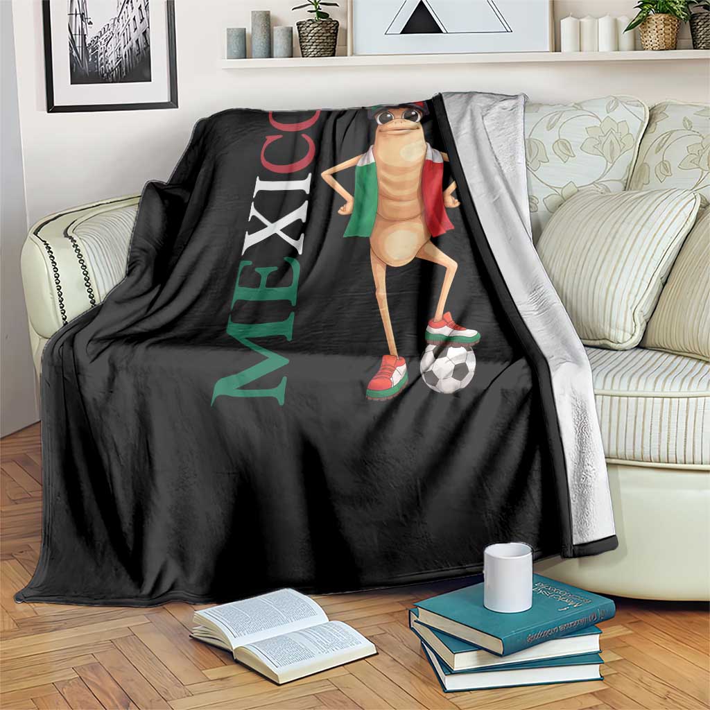 Mexico Soccer Fan Marcus The Worm Throw Blanket Country Football Gift TS12 Print Your Wear