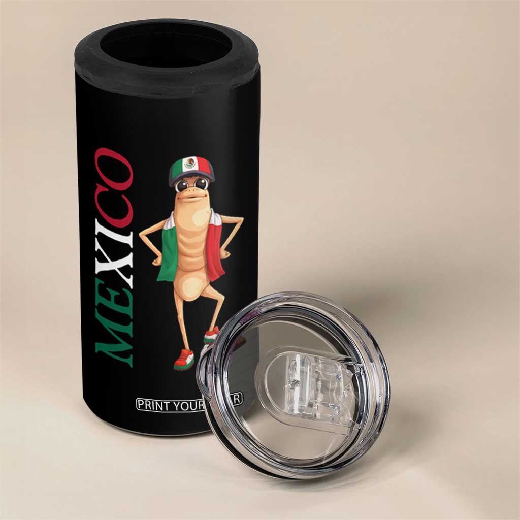 Mexico Soccer Fan Marcus The Worm 4 in 1 Can Cooler Tumbler Country Football Gift TS12 Print Your Wear