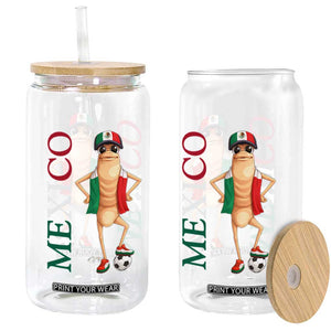 Mexico Soccer Fan Marcus The Worm Glass Can Country Football Gift TS12 Print Your Wear