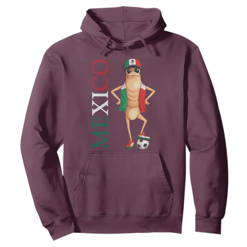 Mexico Soccer Fan Marcus The Worm Hoodie Country Football Gift TS12 Maroon Print Your Wear