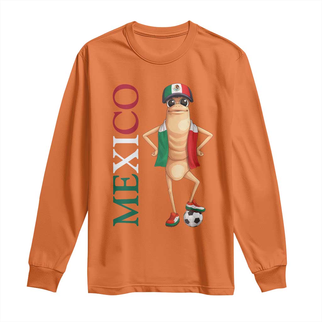 Mexico Soccer Fan Marcus The Worm Long Sleeve Shirt Country Football Gift TS12 Orange Print Your Wear