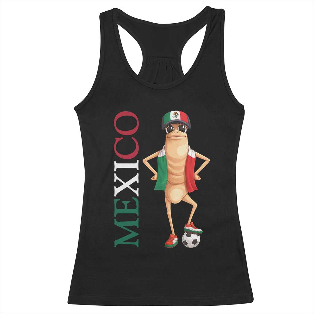 Mexico Soccer Fan Marcus The Worm Racerback Tank Top Country Football Gift TS12 Black Print Your Wear