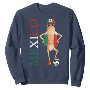 Mexico Soccer Fan Marcus The Worm Sweatshirt Country Football Gift TS12 Navy Print Your Wear